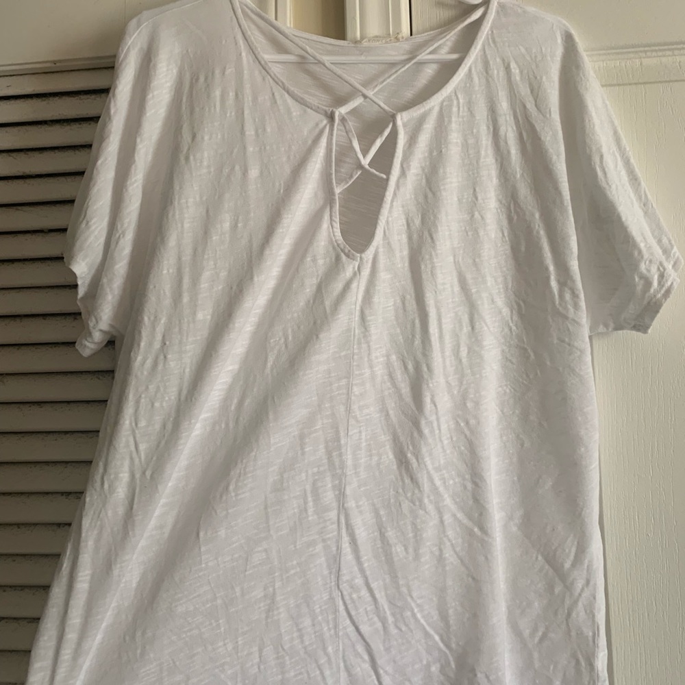 White blouse with simple detail